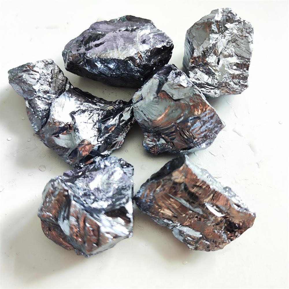 Energy Raw Terahertz Stone Metallic Luster Mineral Specimen Garden Crystals Healing Reiki Energy Home Decoration Stone