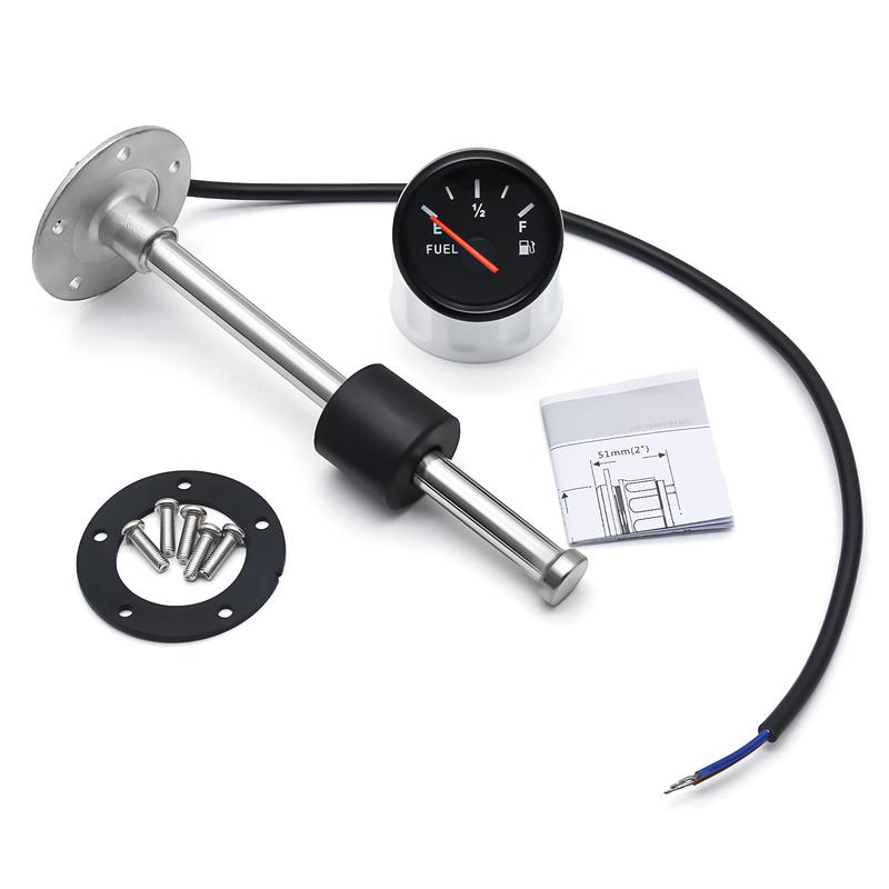 Fuel Sensor 100/125/200/225/275mm 0-190ohm Marine Digital Fuel Gauge with Sensor Fit Car Truck Boat Yacht Fuel Sender Unit 9-32V