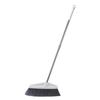 Heavy-Duty Outdoor Broom and Dustpan Set with Hard Bristles and Long Handle