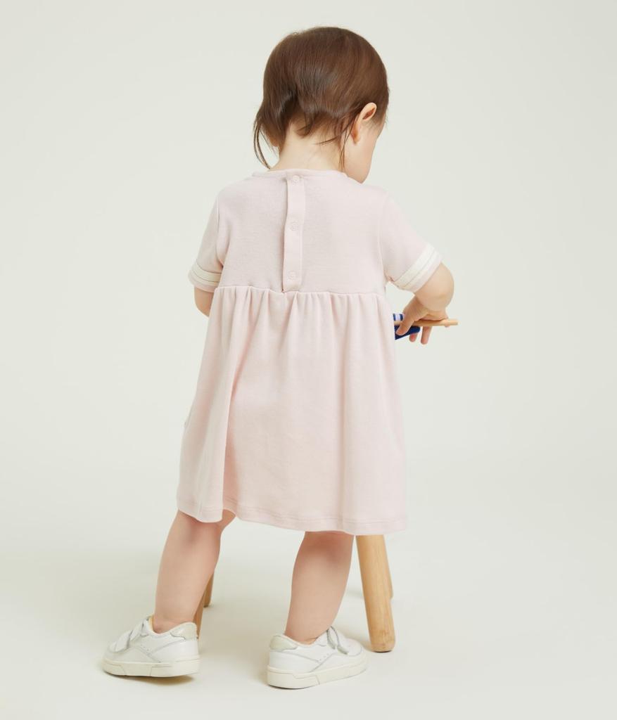Sailor Collar Short Sleeve Dress A0A1R Light Pink 18 Months 81cm [Petit Bateau]