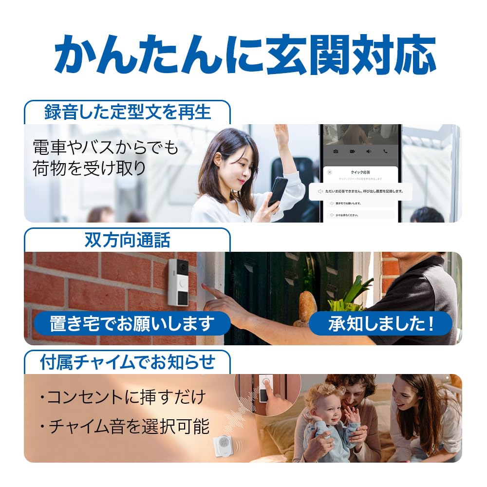 Tapo Smart Smartphone Video No Installation Intercom with 2K 3MP IP65 Weather and Pet Full Color Even At Wide Viewing Angle Your Doorstep From Your