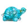 Mini Krystall Skilpadde Statue Reiki Stein Skilpadde Figur Amulett Skilpadde Fengshui Skulptur for Hjemmekontor Skrivebord Hylle Dekorasjon