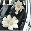 Cute Flower Car Neck Pillow Cushion Soft Car Headrest Waist Pillow Safety Seat Belt Shoulder Pad Car Accessories for Girls Women