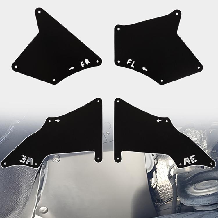 Universal Front Guard Liners Material Completes Front Mud Guards Enhances Durability Replaces 53735-35150 for Car