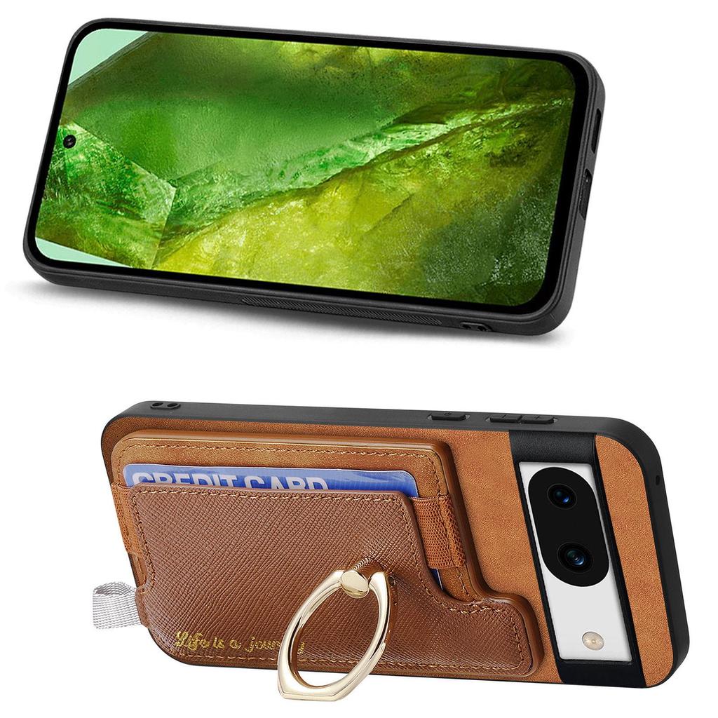 Google Pixel 10 Pro Case with Magnetic Ring & Card Holder, Compatible with Pixel 9A