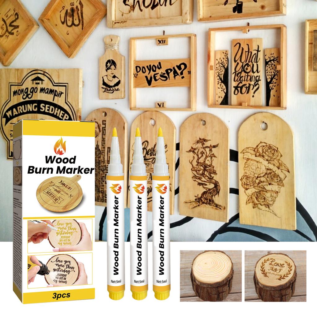 Bruciatura Legno Fai da Te Legno, Tagliere, Pennello da Forno, Bruciatura Legno 2ML