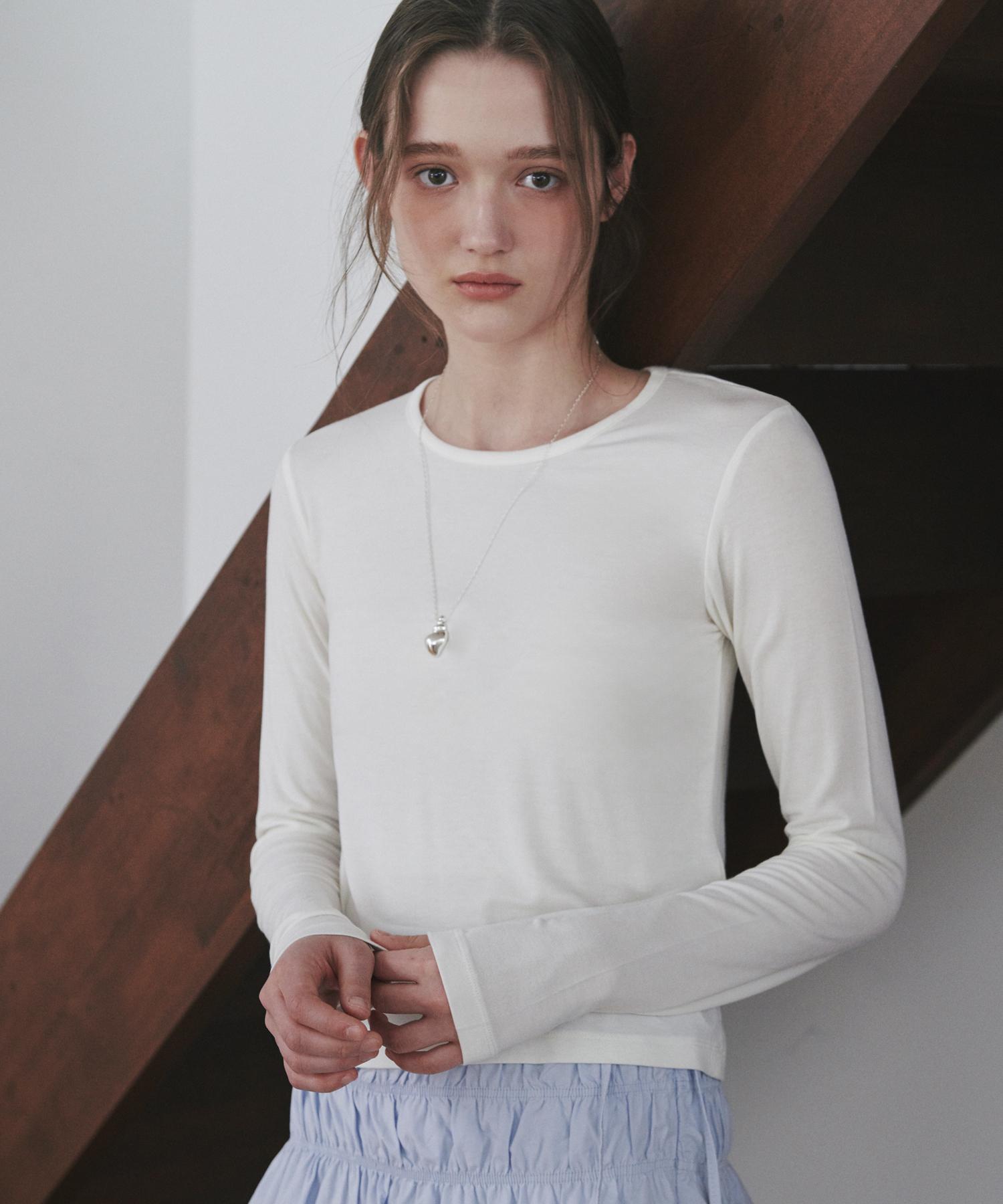Belloel Essential Slim Fit Long Sleeve Ivory Free