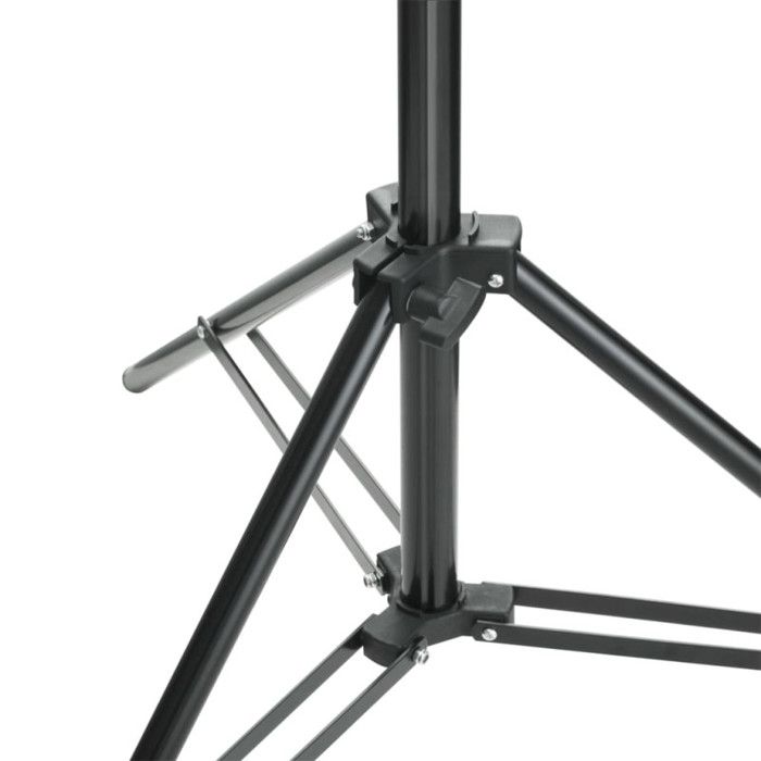 Système de support de toile de fond de photo - VIDAXL - 600 x 300 cm - Noir - Aluminium