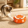 Indoor Interactive Cat Toy | Multiple Play Openings, with Streamers, for Apartments Orange