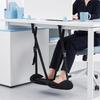 Hanging Foot Rest with Adjustable Straps Portable Desk Hammock Padded Footrest for Commuters,