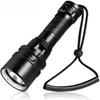 Powerful LED Diving Flashlight High Bright Professional Underwater Dive Torch IPX8 Waterproof Rating Lamp With Hand Rope