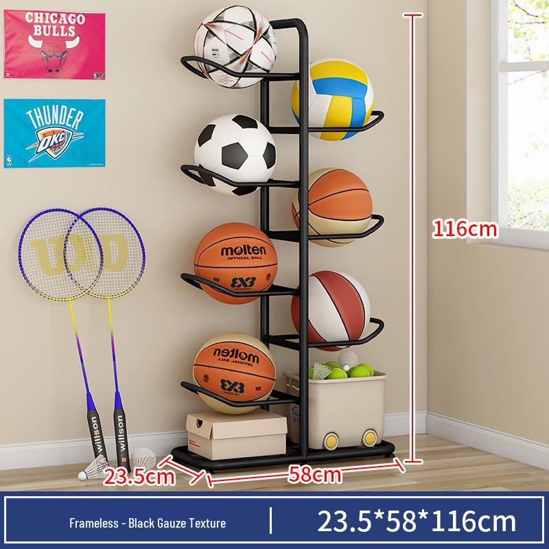Multi-layer Iron Rack for Storing Kids' Sports Balls, Rackets & More