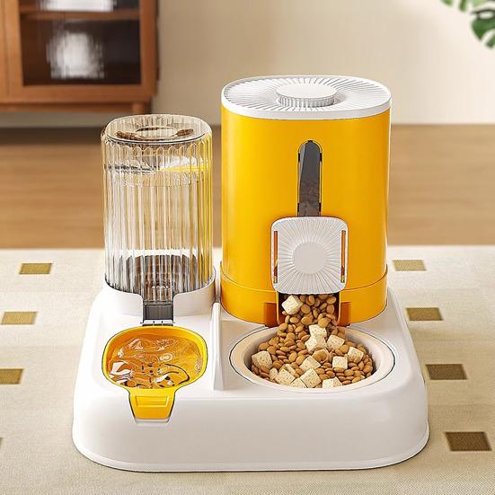 Automatic Pet Feeder 2-in-1 Pet Food Feeder And Water Dispenser Large Capacity Cat Feeding Station for Small Medium Cats Dogs
