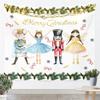 Christmas Black Santa Tapestry Wall Hanging Holy Santa Claus Hanging Decorations For Living Room Winter Xmas Holiday Tapestries