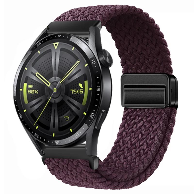 22mm 20mm Nylon Braided Strap For Huawei Watch 4/3/GT4-3 Samsung Watch 6/5/4/3 Fabric Bracelet Wristband Amazfit GTR 4/GTS4 Belt
