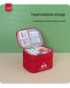 Convertible Double-Layer Medicine Storage Bag: Portable Medical Kit for Travel and Outdoor First Aid