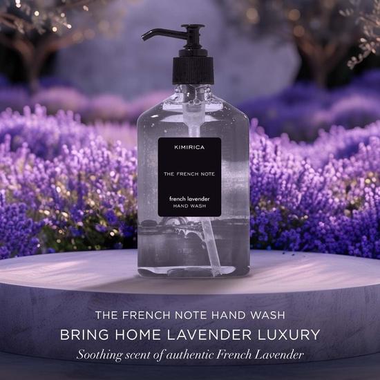 Kimirica French Note Handwash Lavender Luxury | Goodness of Aloevera & Olive Oil 100% Vegan & Paraben Free (270 Ml)