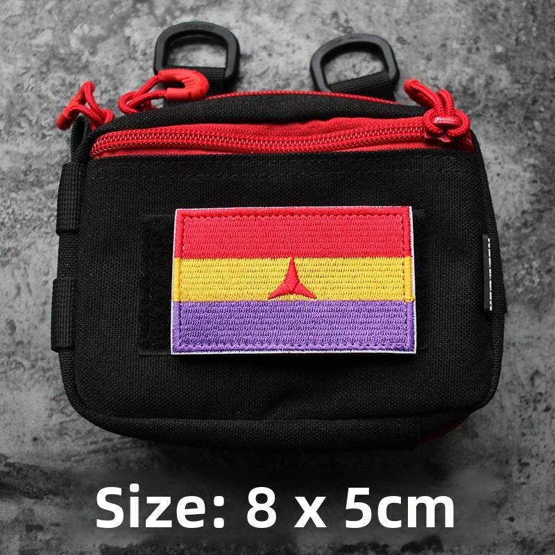 Vyšívaná vlajka Velcro náramek ruský americký německý Velcro britská morálka odznak nášivka odznak balíček nálepka