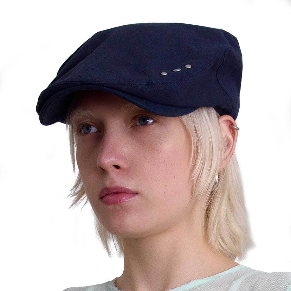 

Винтажная Классическая Кепка-Берет Художника Стандартного Размера Унисекс с Деталями-Шипами Охотничья Ретро Кепка Корейская Кепка [UNDERCONTROL] 4 Сезона Женская (Шпилька темно-синяя)