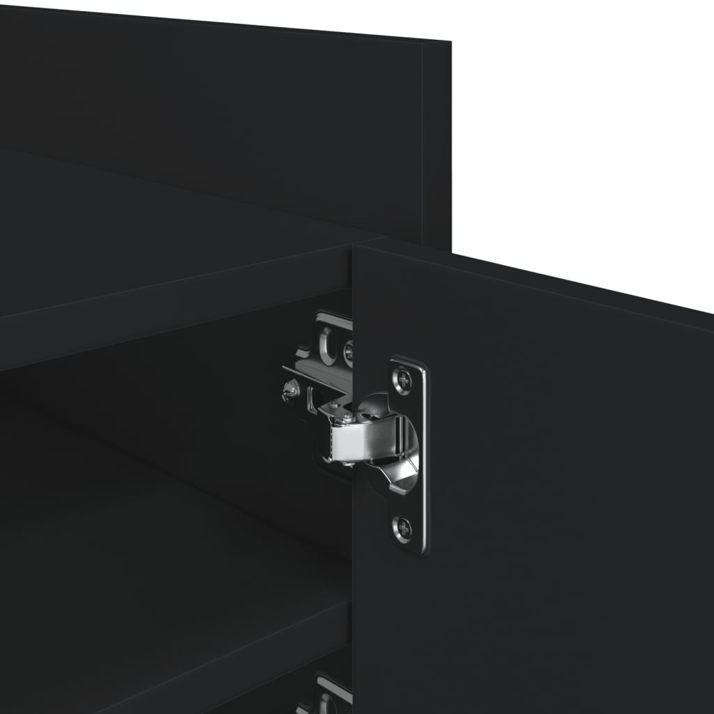 TV Cabinet Black 80 x 35 x 40 cm Particleboard
