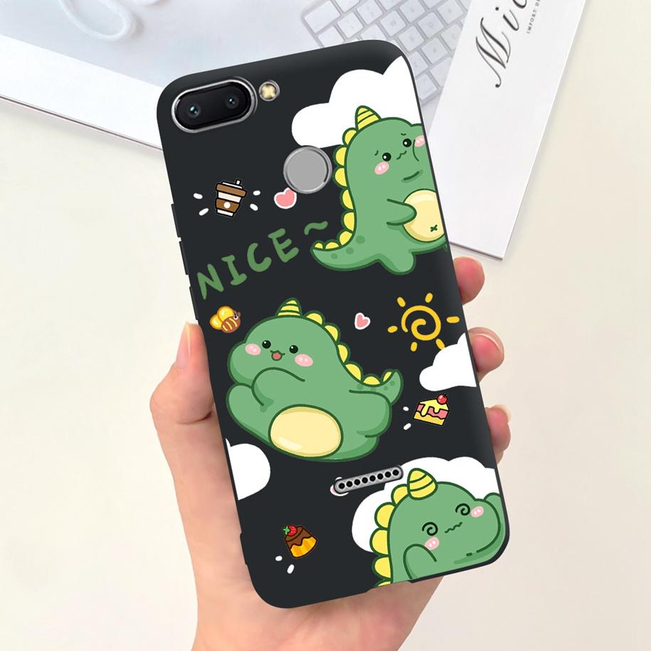 For Xiaomi Redmi 6 Case Redmi 6A Cover Cute Dinosaur Duck Cat Shockproof Bumper For Xiomi Redmi 6 6A Fundas Redmi6 Redmi6A Coque