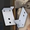 100Pcs Door Installation Fixing Pieces Wood Door Frame Corner Assistant Bracket Heavy Duty Stainless Steel Mounting