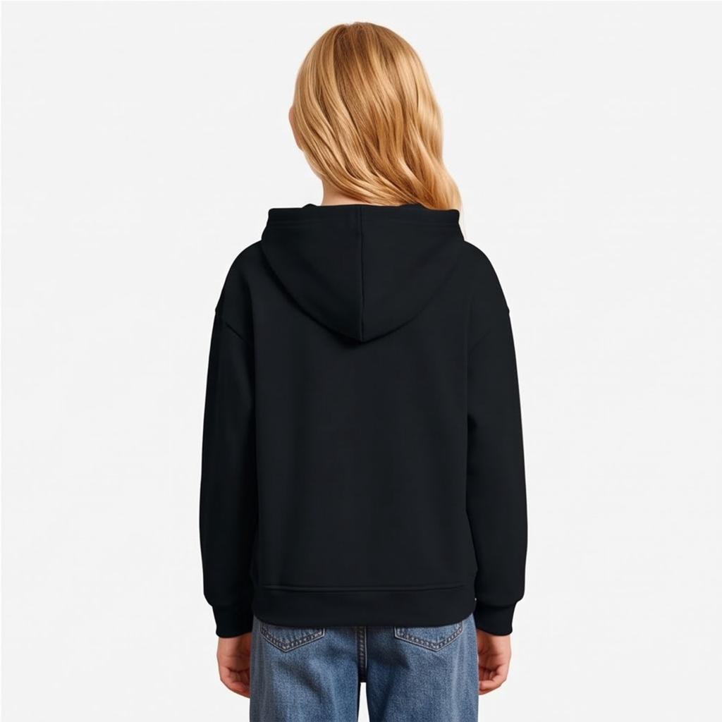 Boys Girls Casual Pullover Hoodie with Star and Letter Print for Sports and Daily Wear
