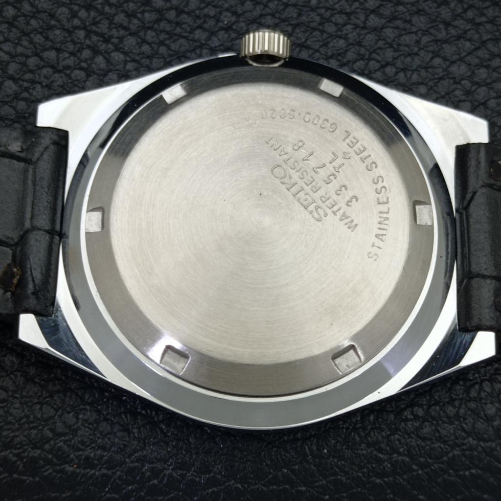 REFURBISHED SEIKO 5 AUTOMATIC MENS WATCH JAPAN MADE GREY DIAL CUSTOM a440042-2 QV90-a440042