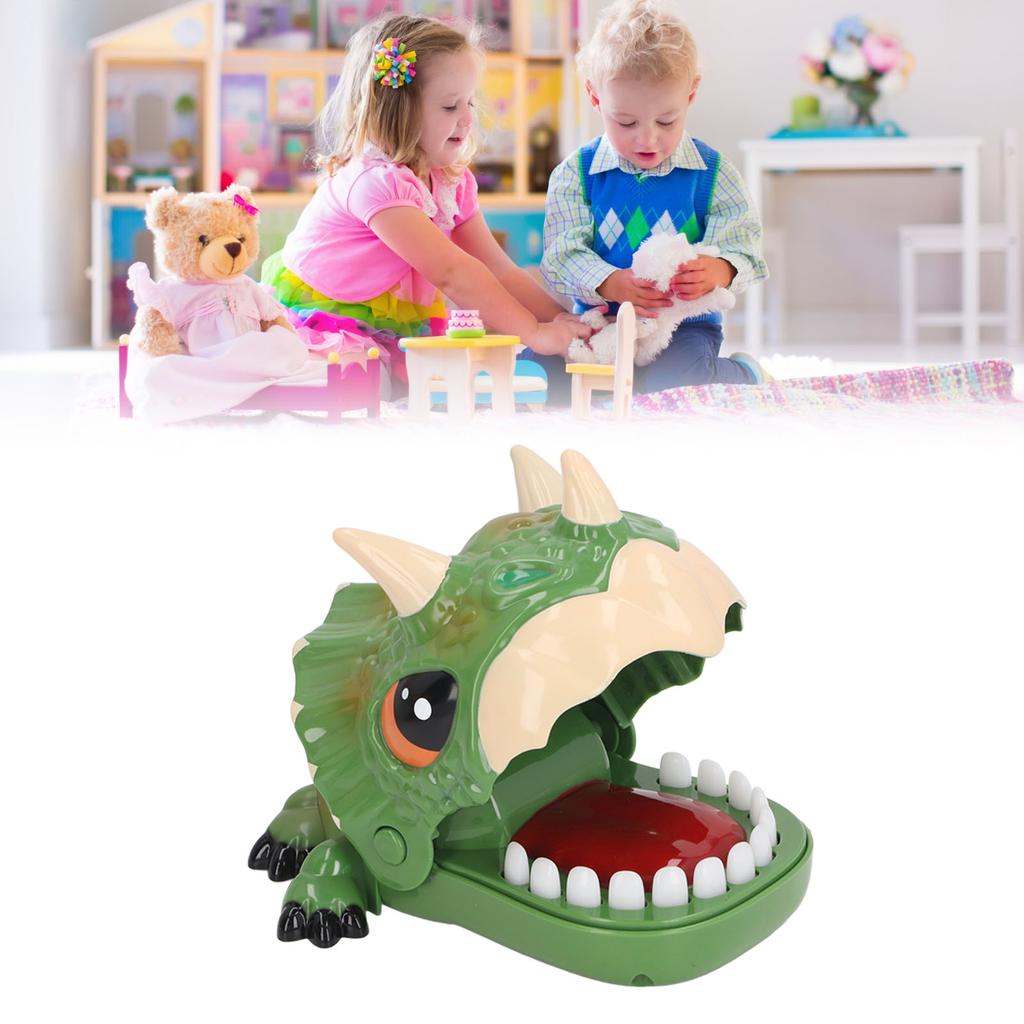 Finger Biting Prank Toy Dinosaur Shaped Interesting Interactive Press Teeth Funny Game for Kids