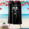 Ätherische Totenkopfklinge Fusion Druck Strandtuch, schnell trocknend, geeignet für Reisen, Outdoor-Sport, Joggen, den Strand und Schwimmen, Geschenk