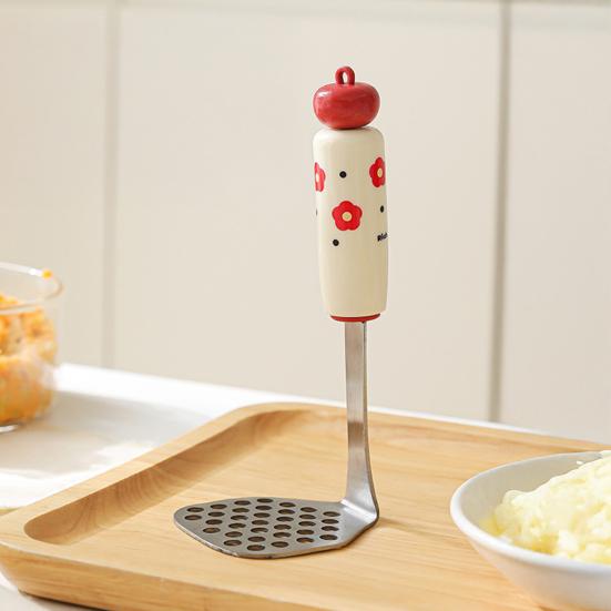 Toddle Food Prep Kit Stainless Steel Mesh Strainer Egg Beater Whisk Potato Press for Homemade Purees Baking Food-Grade Essential Kitchen Tools for