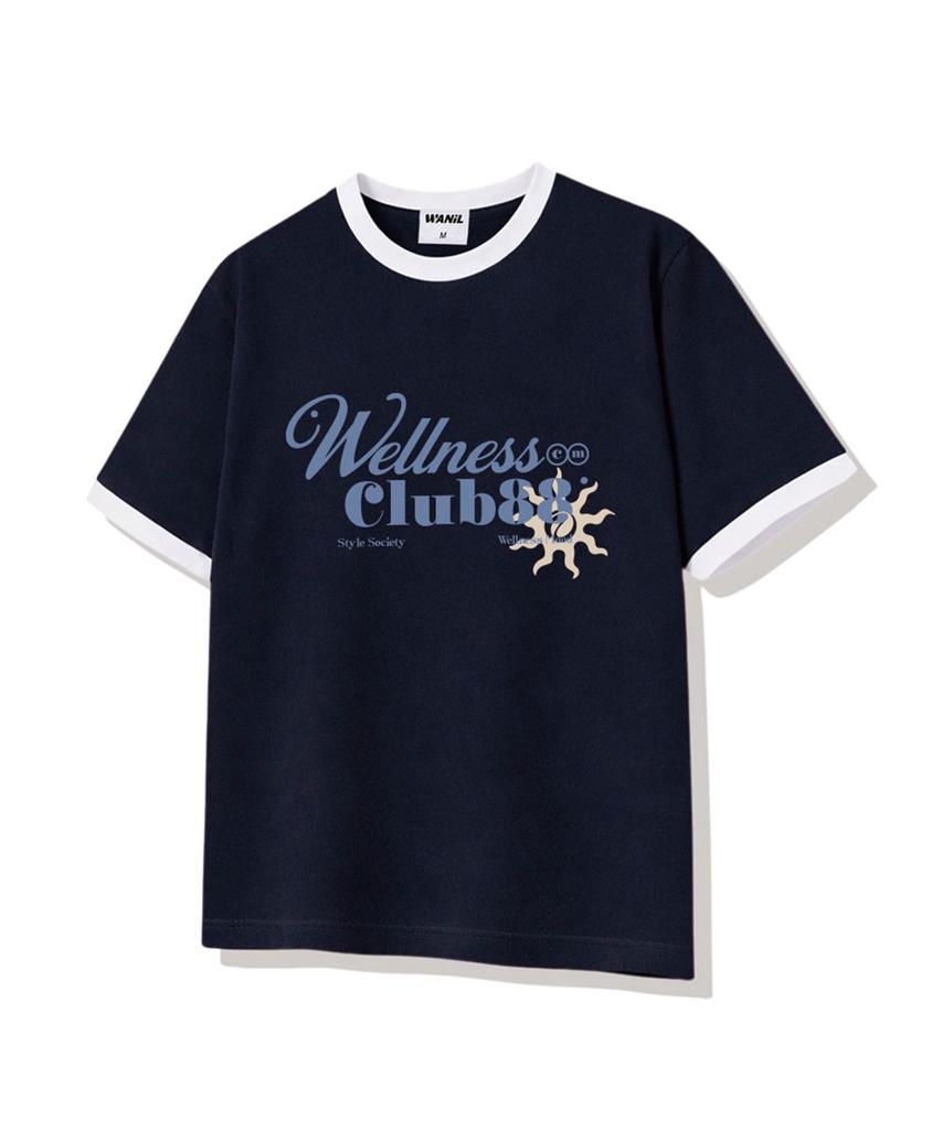 Wenil Wellness Club Ringer Loose Fit Short Sleeve T-Shirt 4 Colors [Wase_4502]