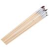 8Pcs Nylon Brush Set Flat Tip Watercolor Gouache Oil Acrylic Painting Tool Artist Brushes