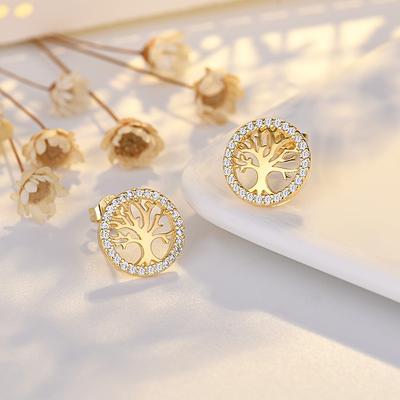 Life Tree Earrings Women's Fashion Temperament Earrings