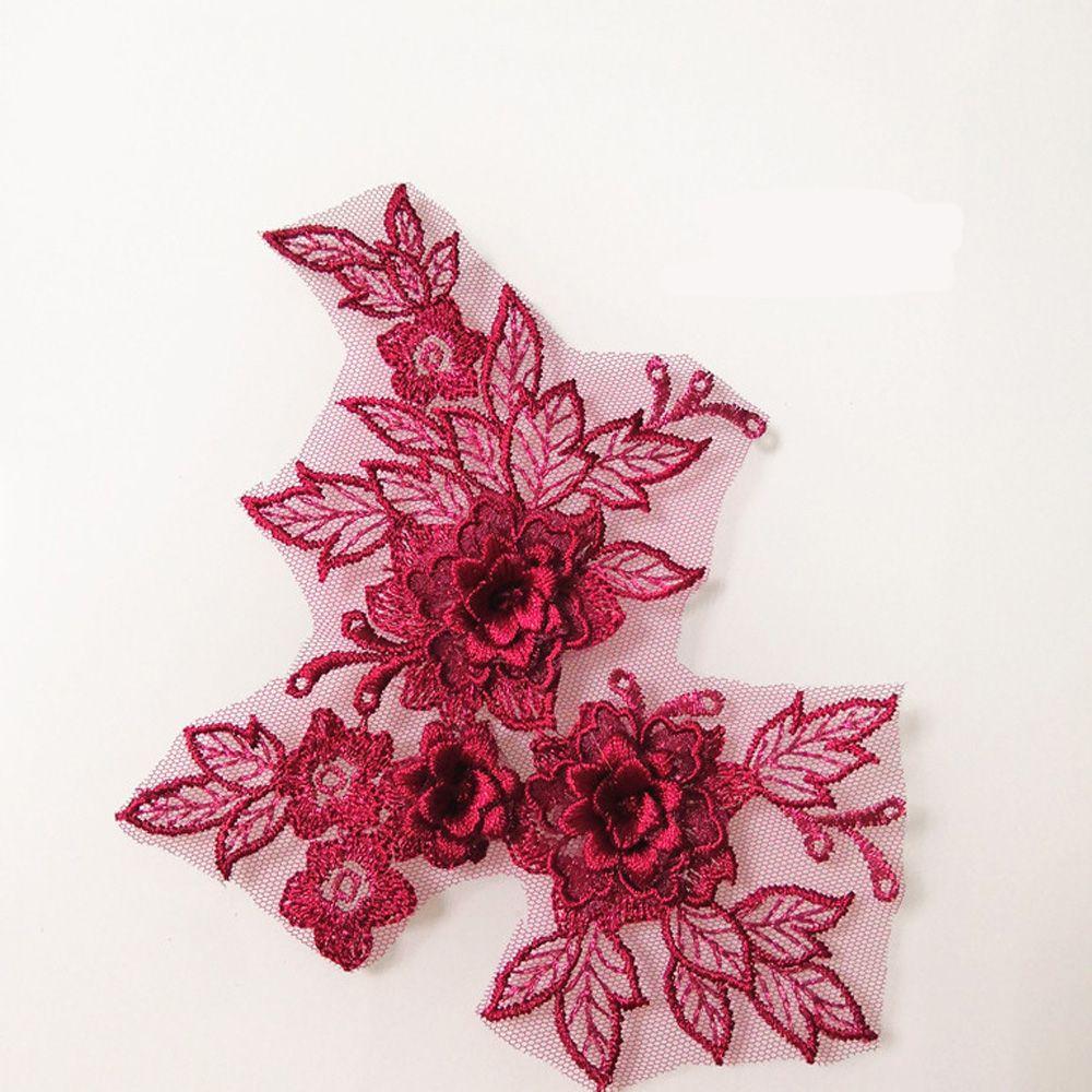 Dress Tulle DIY Blossom Bridal Applique 3D Trims Lace Flower Motif Embroidery