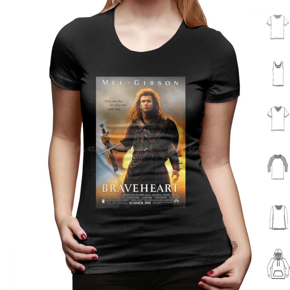 T-shirt Braveheart Cotone Uomo Donna Stampa DIY Wallace Braveheart Mel Scozia Altopiani William Wallace Ogni Uomo Muore