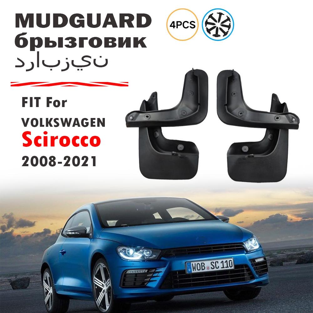 2008 2009 2012 2015 2016 2017 2018    For Volkswagen Scirocco Mudguard Fender Mud Flaps Guards Splash Mudflaps 4pcs Scirocco