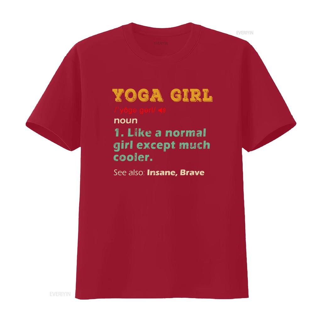 Yoga Girl T Shirt Instructor Lover Womens Meditation For Women Cute Girls Definition Print Cool  vintage Washed