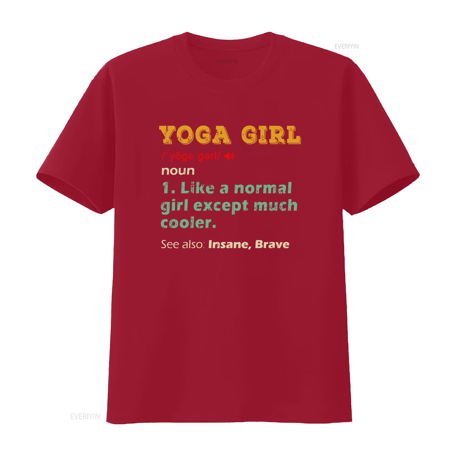 

Yoga Girl T Shirt Instructor Lover Womens Meditation For Women Cute Girls Definition Print Cool vintage Washed S