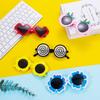 Fruit Design Funny Pineapple Sunglasses Trendy Beach Photo Glasses  for Women & Men