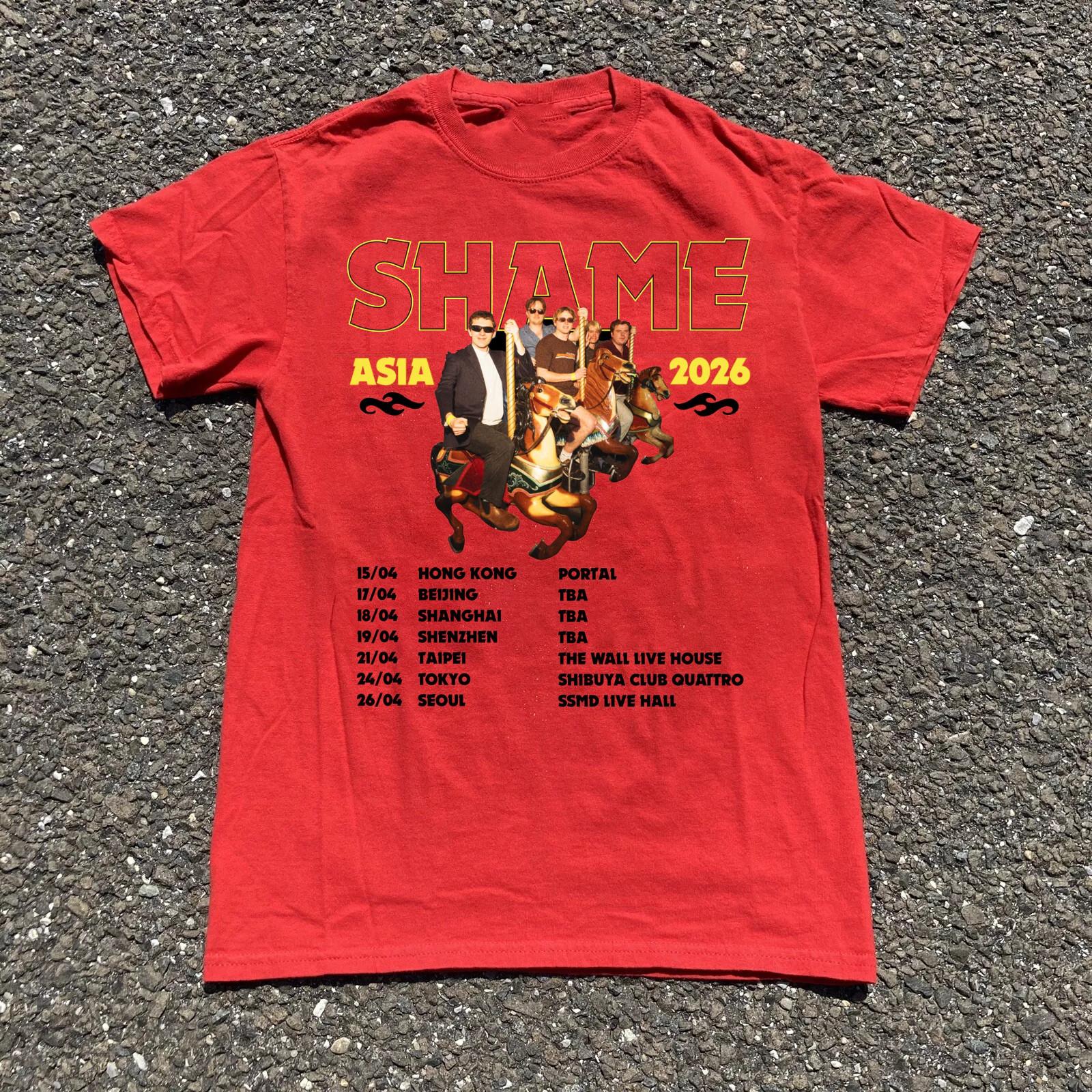 

T-shirt Shame Band Азиатский тур The Cutthroat Tour Полный размер S-5XL Go170 S разноцветный