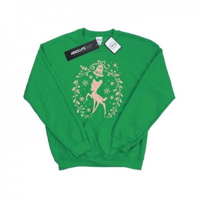 Mens Bambi Christmas Wreath Sweatshirt