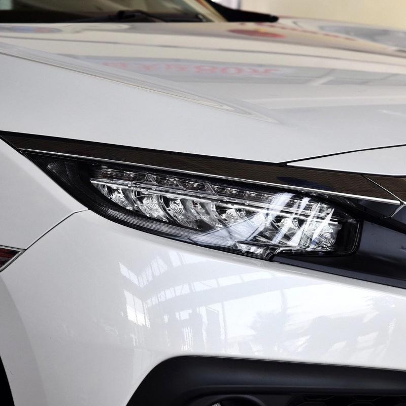 Black Warrior Smoked Headlight Film for 25 Accord Models - TPU Light-Controlled Sticker for Headlight and Taillight Color Change.