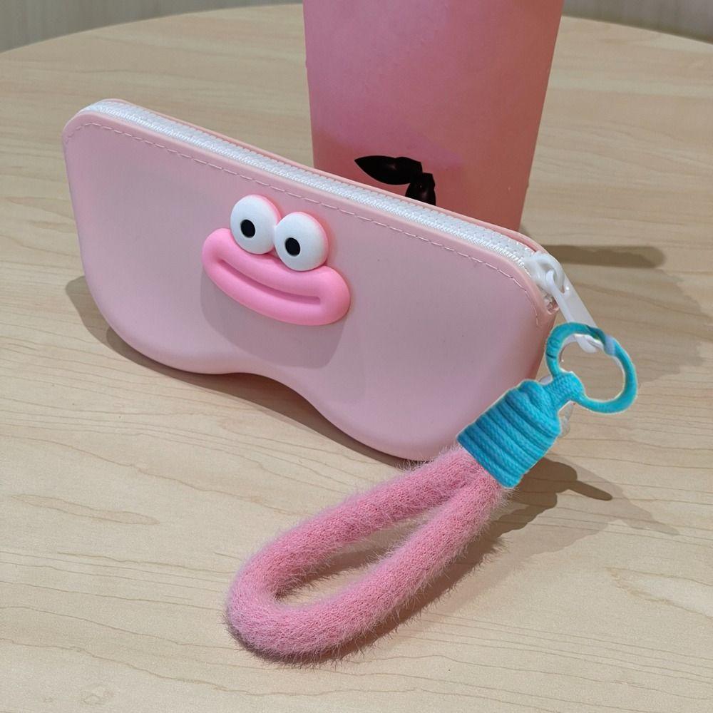Plush Handle Eyeglasses Organizer Korean Style Silicone Sunglasses Protector  Outdoor