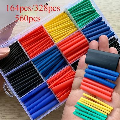 Heat Shrink Tubing Kit, Electrical Wire Cable Sleeve Assortment with Case, Insulated Wire Connectors for Automotive, Marine, and Home DIY