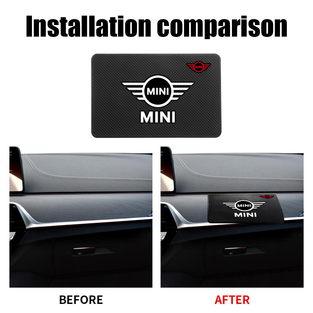 Auto Armaturenbrett Klebrige Matte Handyhalter Anti-Rutsch Silikon Pad Für MINI Cooper One S JCW R50 R55 R56 F55 F56 R57 R60 Zubehör ulqch44