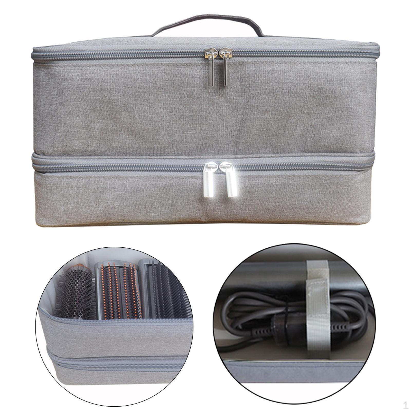

Сумка для фена, двухслойная, переносная, для хранения, насадка для ванной комнаты серый