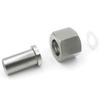 316L Thickened Stainless Steel Swivel Fitting: NPT1/2-14 Female Thread Butt Weld Pressure Gauge Head