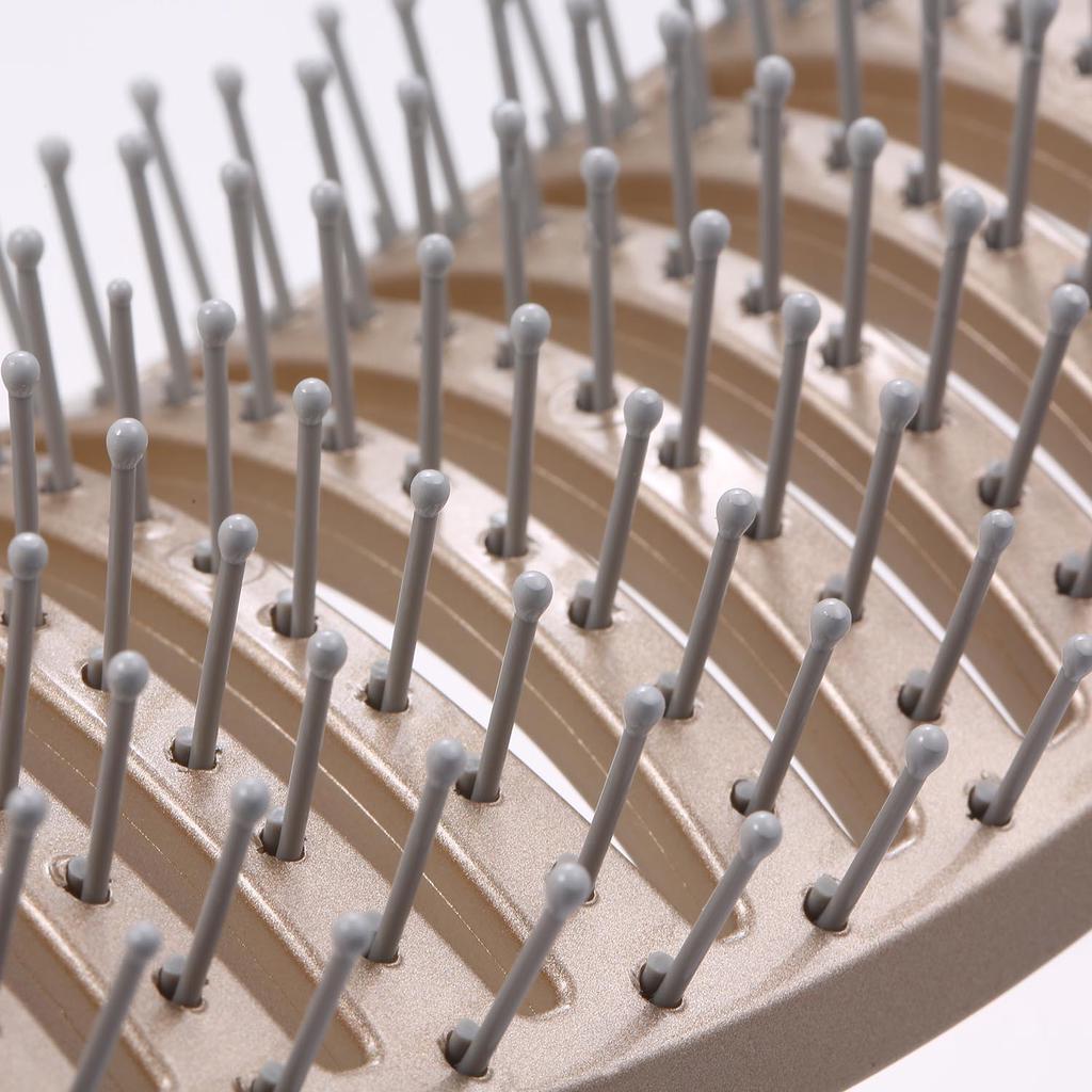 Fashion Curved Vent Brush for Blow Drying Styling Detangling Hair Brush Wave Row Brush for Short