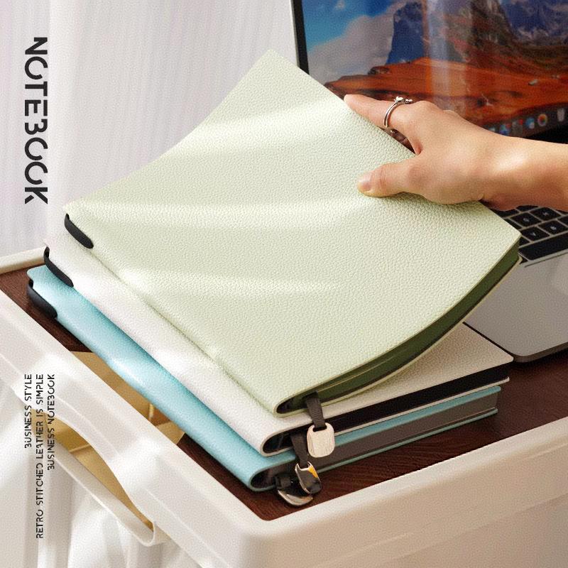 1Pcs Notebook A5 Imitation Leather Business Notebook Set Thickened Soft Leather Surface Stationery